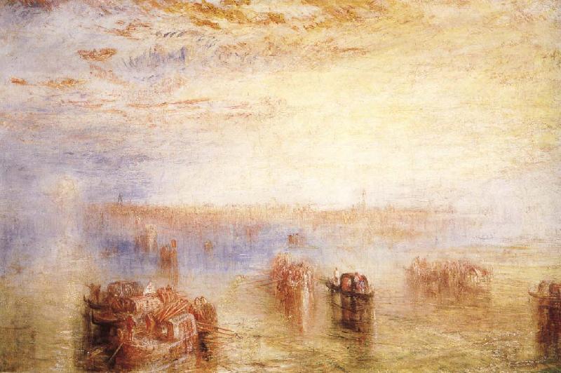 J.M.W. Turner Arriving in Venice Spain oil painting art